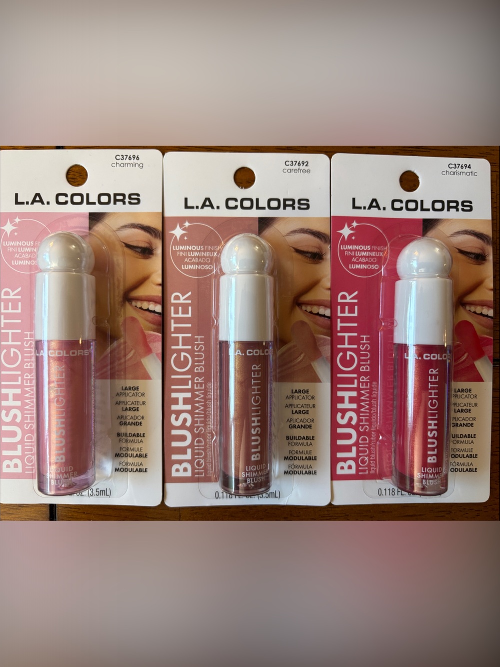 L.A. COLORS BlushLighter Liquid Shimmer Blush — Pink Shades